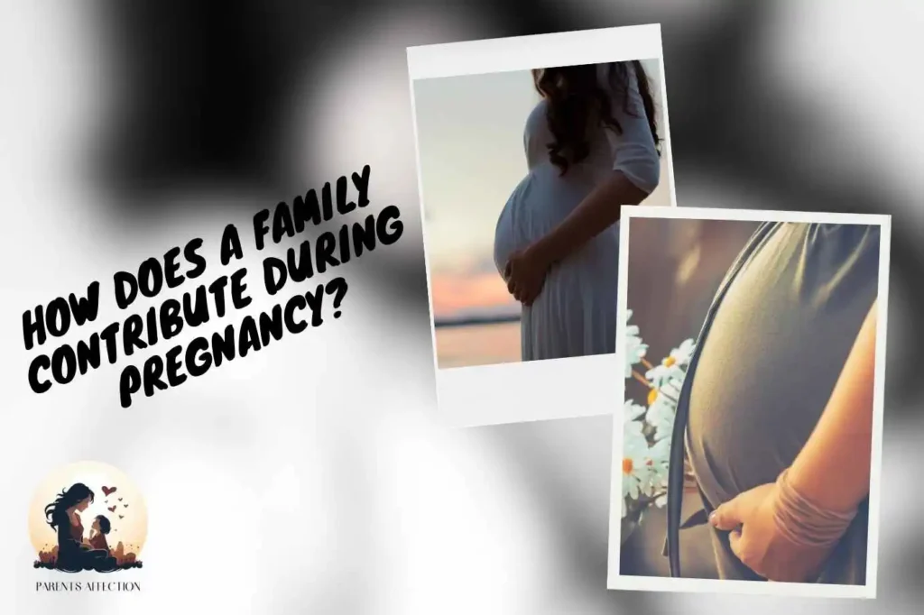 How does a family contribute during pregnancy?